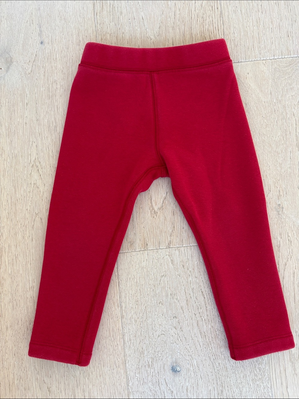 Primary Red Kids Fleece Leggings